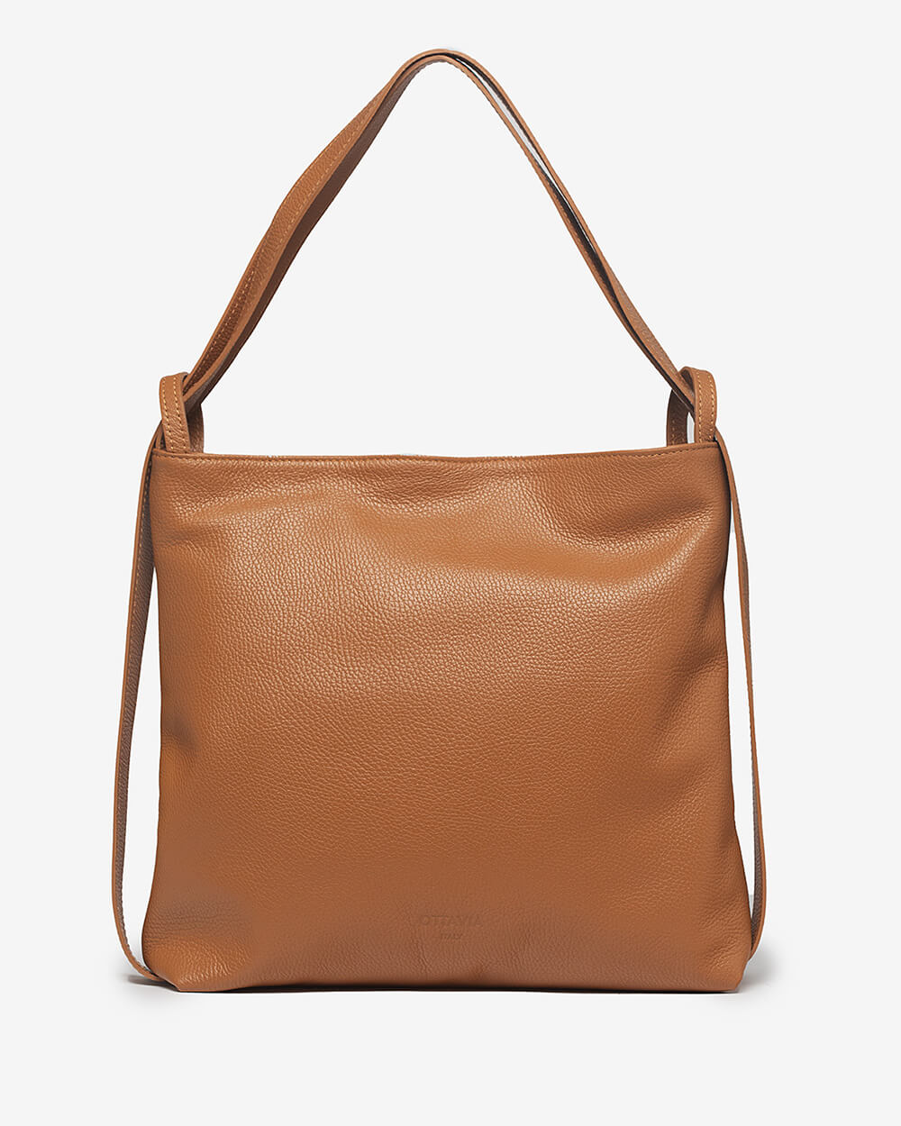 convertible backpack tote leather OTTAVIA — Italian Leather 2-in-1 Convertible Backpack Tote for Women