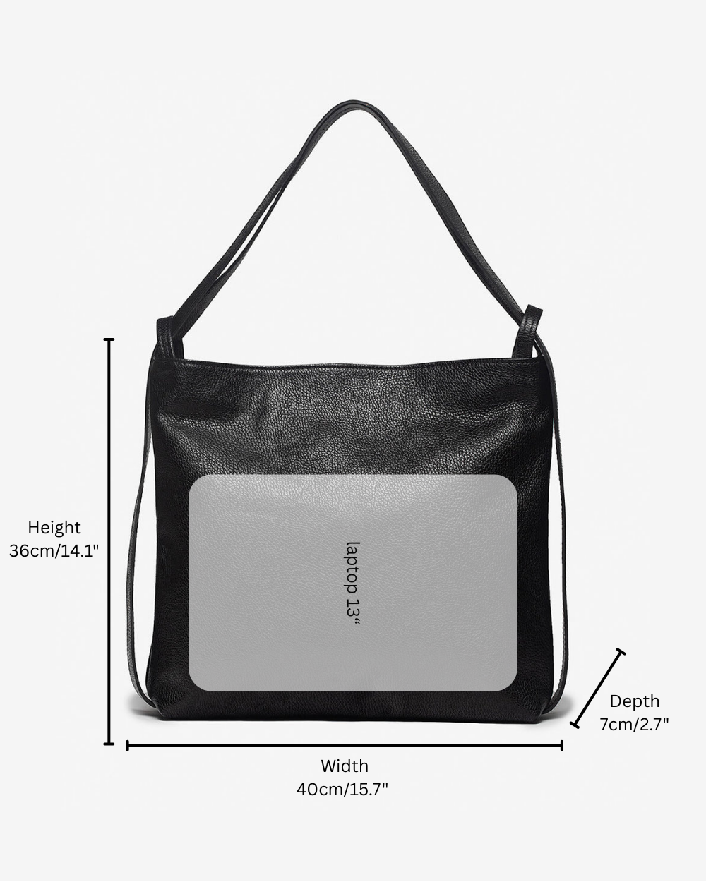 Sofia Tan Leather 2-in-1 Convertible Backpack Tote Bag