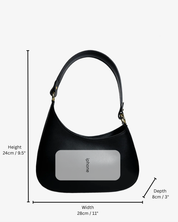 Luna Leather Shoulder Bag in Tan