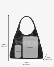 Giulia Leather Shoulder Bag in Burgundy