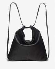 Sofia Black Leather 2-in-1 Convertible Backpack Tote Bag