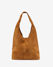 Camilla Suede Tote Bag in Caramel