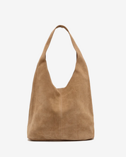 Camilla Suede Tote Bag in Sand