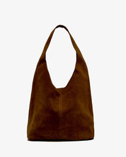 Camilla Suede Tote Bag in Tobacco Brown