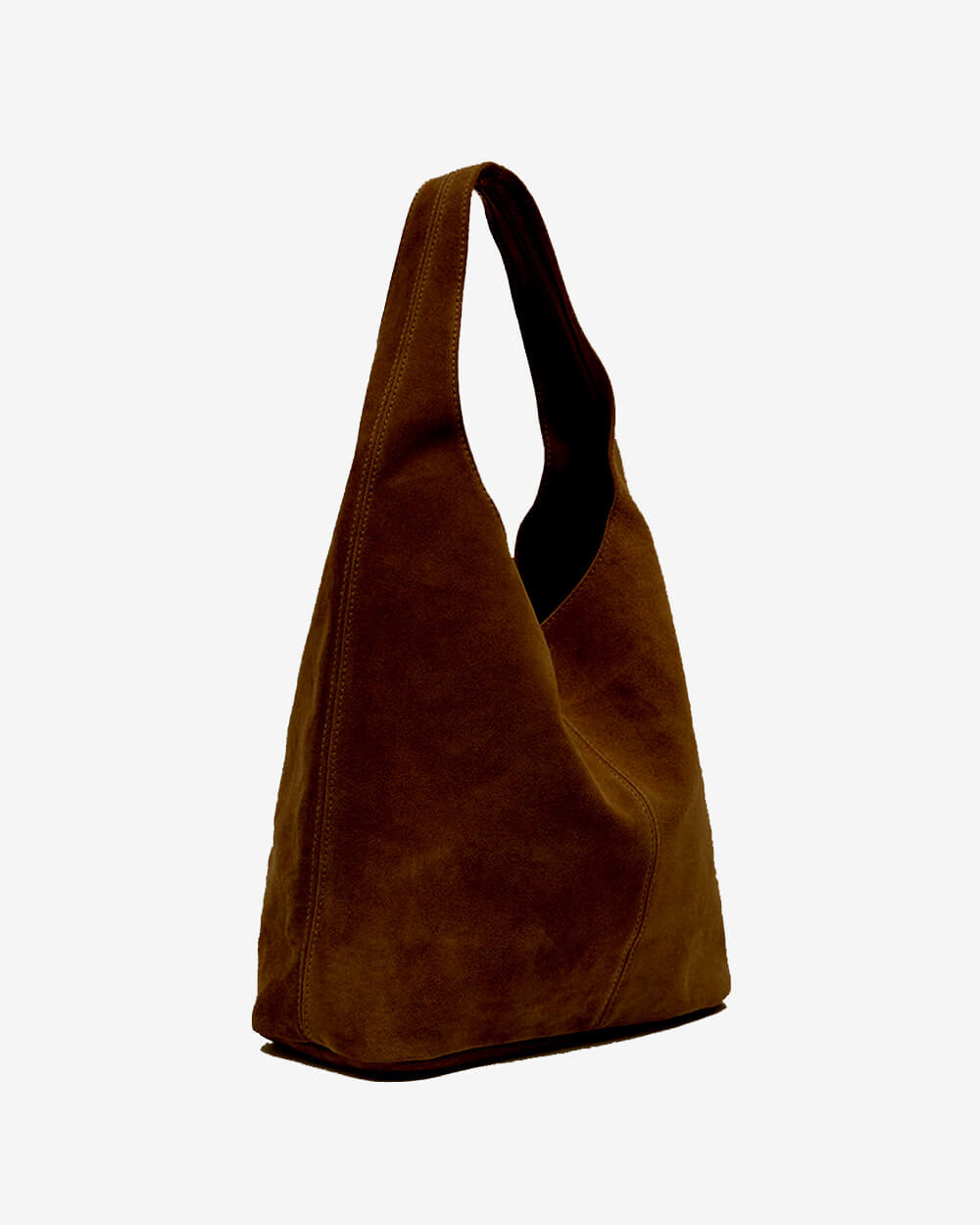 Camilla Suede Tote Bag in Tobacco Brown