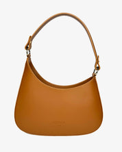 Luna Leather Shoulder Bag in Tan