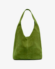 Camilla Suede Tote Bag in Olive Green