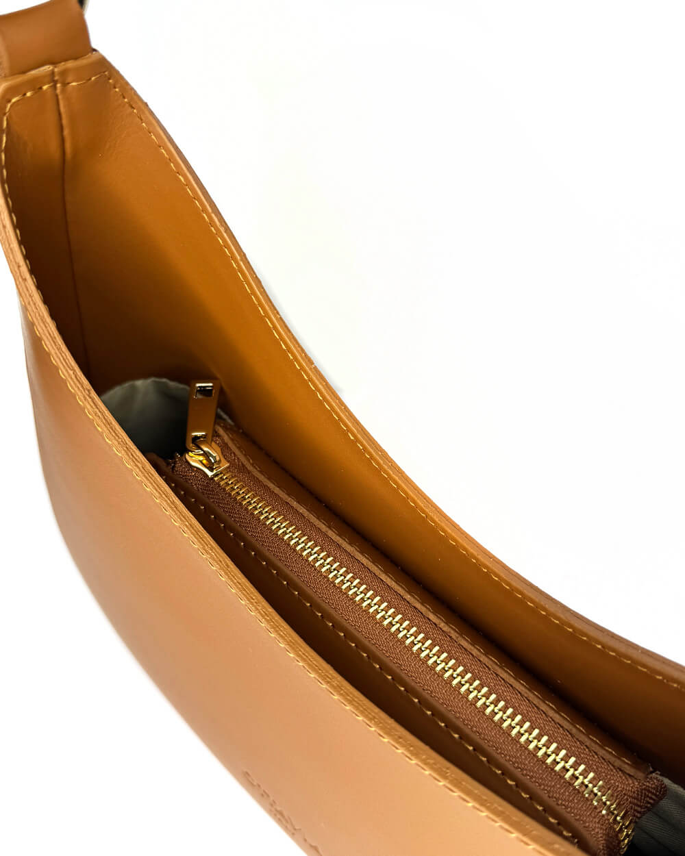 Luna Leather Shoulder Bag in Tan