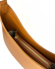 Luna Leather Shoulder Bag in Tan