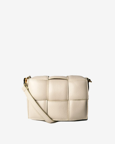 Mia Ivory Woven Leather Bag | Pre-Order