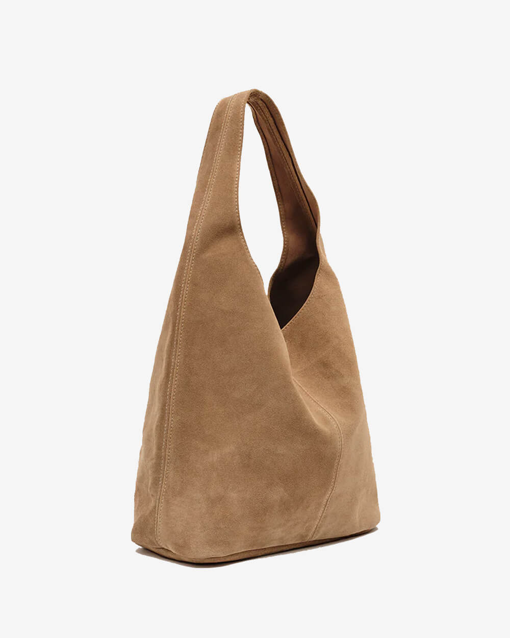 Camilla Suede Tote Bag in Sand