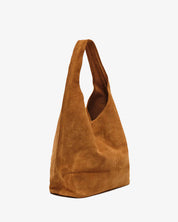 Camilla Suede Tote Bag in Caramel