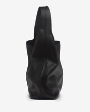 Sienna Black Leather Hobo Bag