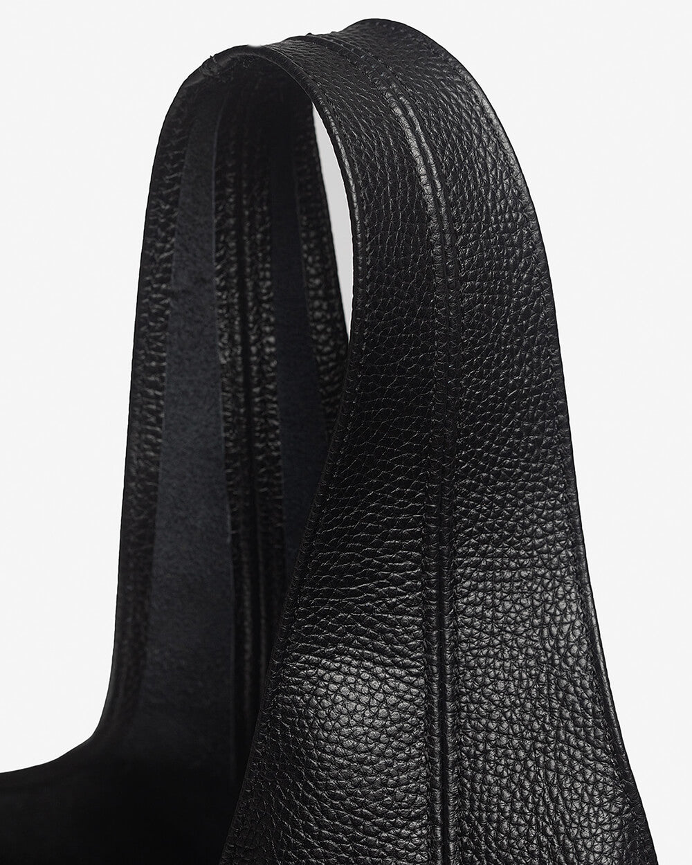 Sienna Black Leather Hobo Bag
