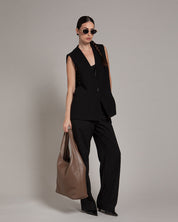 Sienna Chocolate Leather Hobo Bag