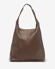 Sienna Chocolate Leather Hobo Bag