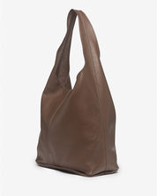 Sienna Chocolate Leather Hobo Bag