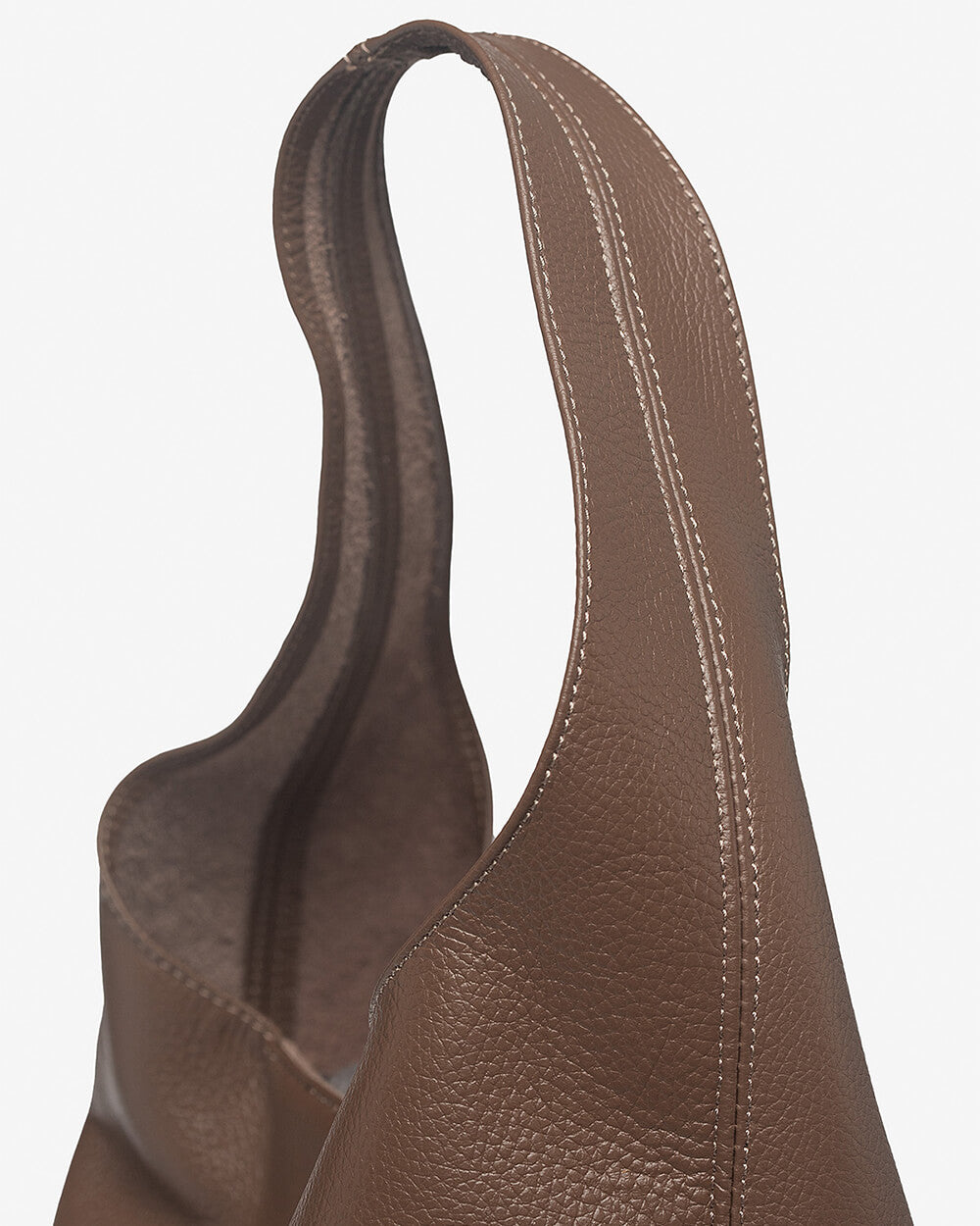 Sienna Chocolate Leather Hobo Bag
