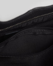 Giulia Leather Shoulder Bag in Black