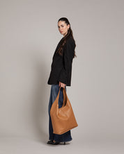 Sienna Tan Leather Hobo Bag