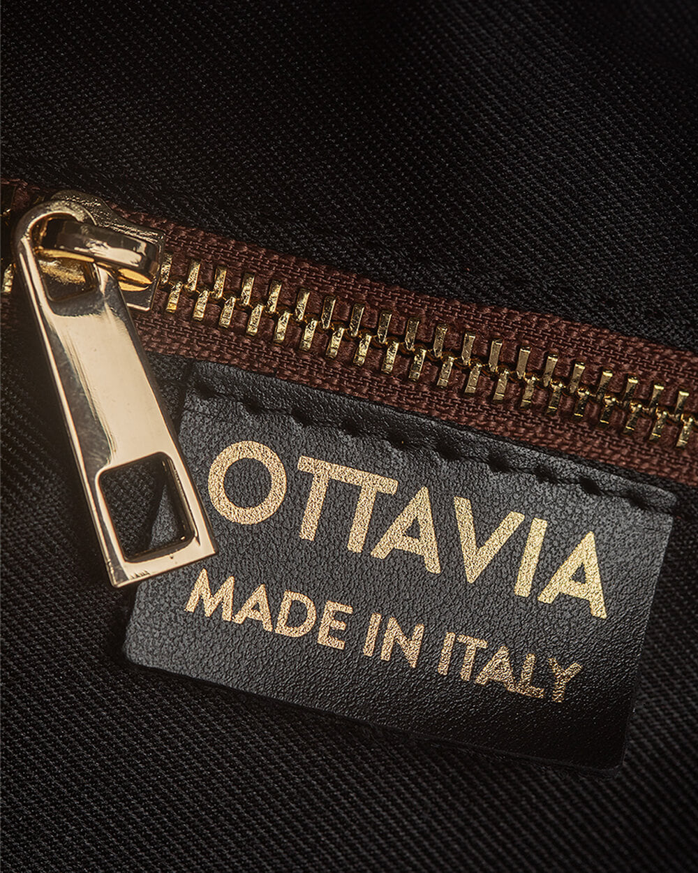 Vittoria Leather Crescent Knot Bag in Mocha Brown