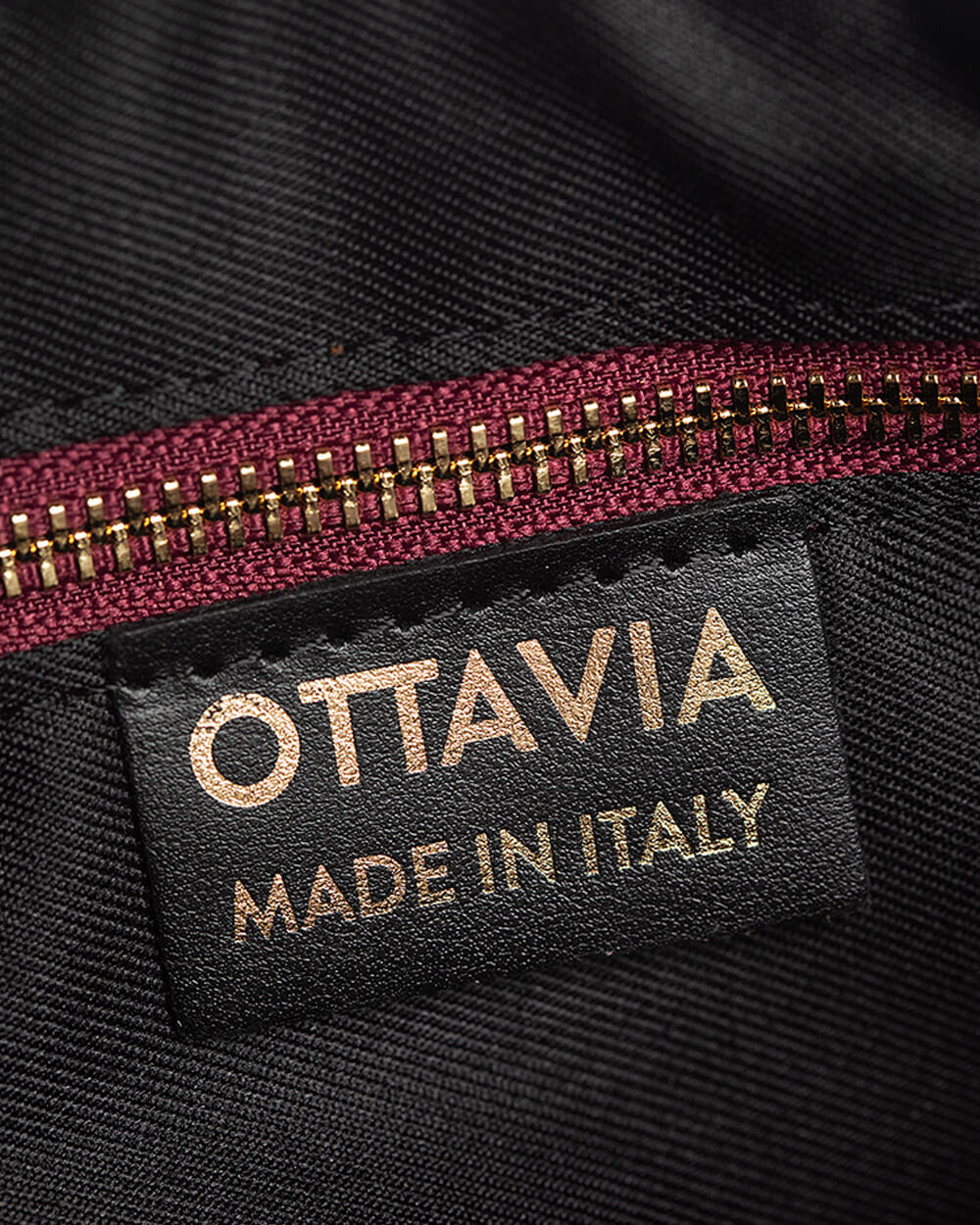 Vittoria Leather Crescent Knot Bag in Damson Plum