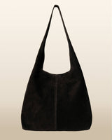 Camilla Suede Tote Bag in Black - OTTAVIA