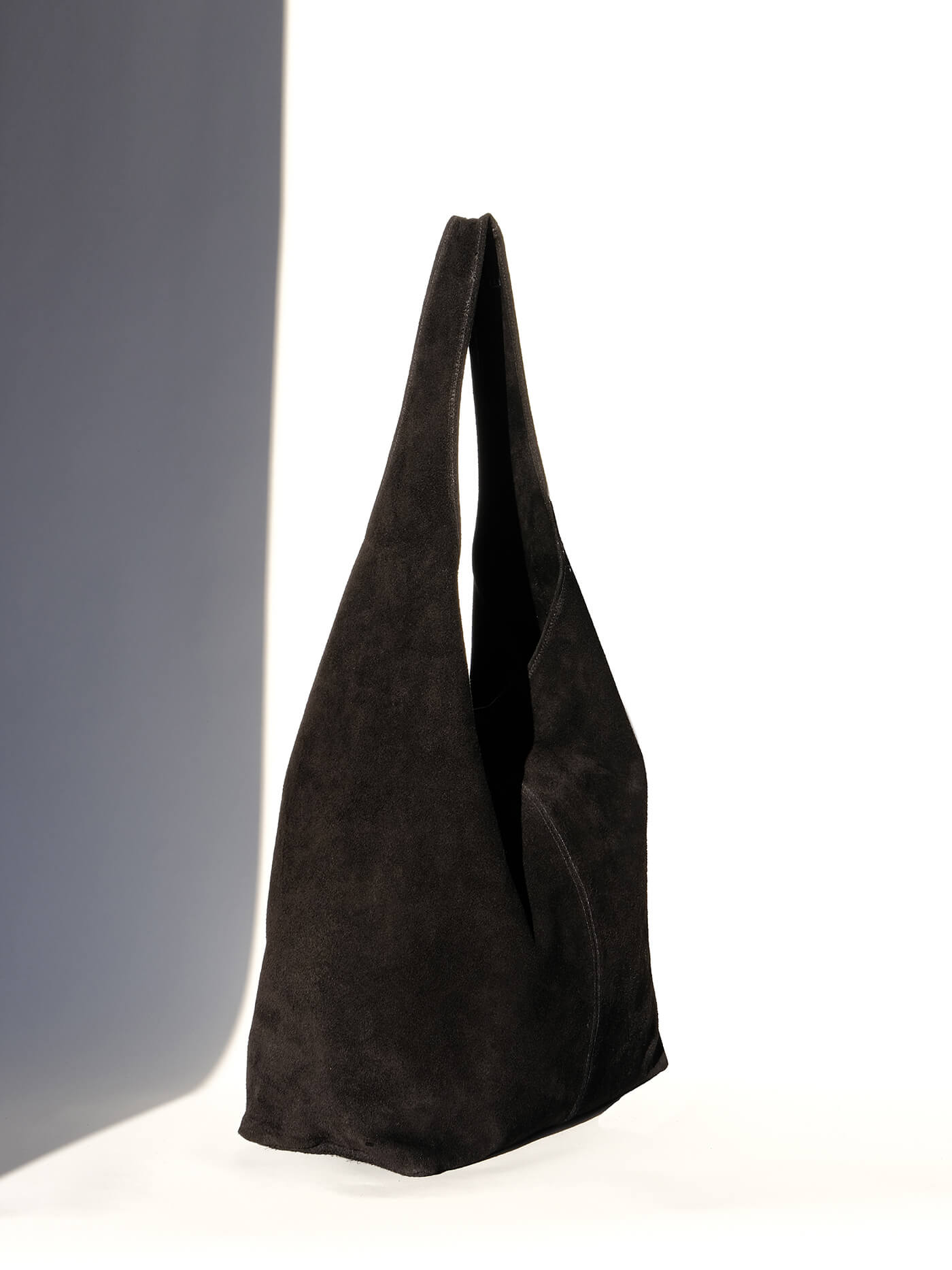 Camilla Suede Tote Bag in Black - OTTAVIA