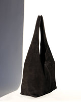 Camilla Suede Tote Bag in Black - OTTAVIA