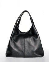 Giulia Leather Shoulder Bag in Black - OTTAVIA