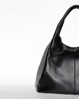 Giulia Leather Shoulder Bag in Black - OTTAVIA