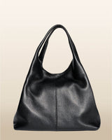 Giulia Leather Shoulder Bag in Black - OTTAVIA