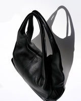 Giulia Leather Shoulder Bag in Black - OTTAVIA