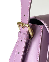 Lucia Leather Shoulder Bag in Lavender - OTTAVIA