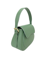 Lucia Leather Shoulder Bag in Pistachio Green - OTTAVIA